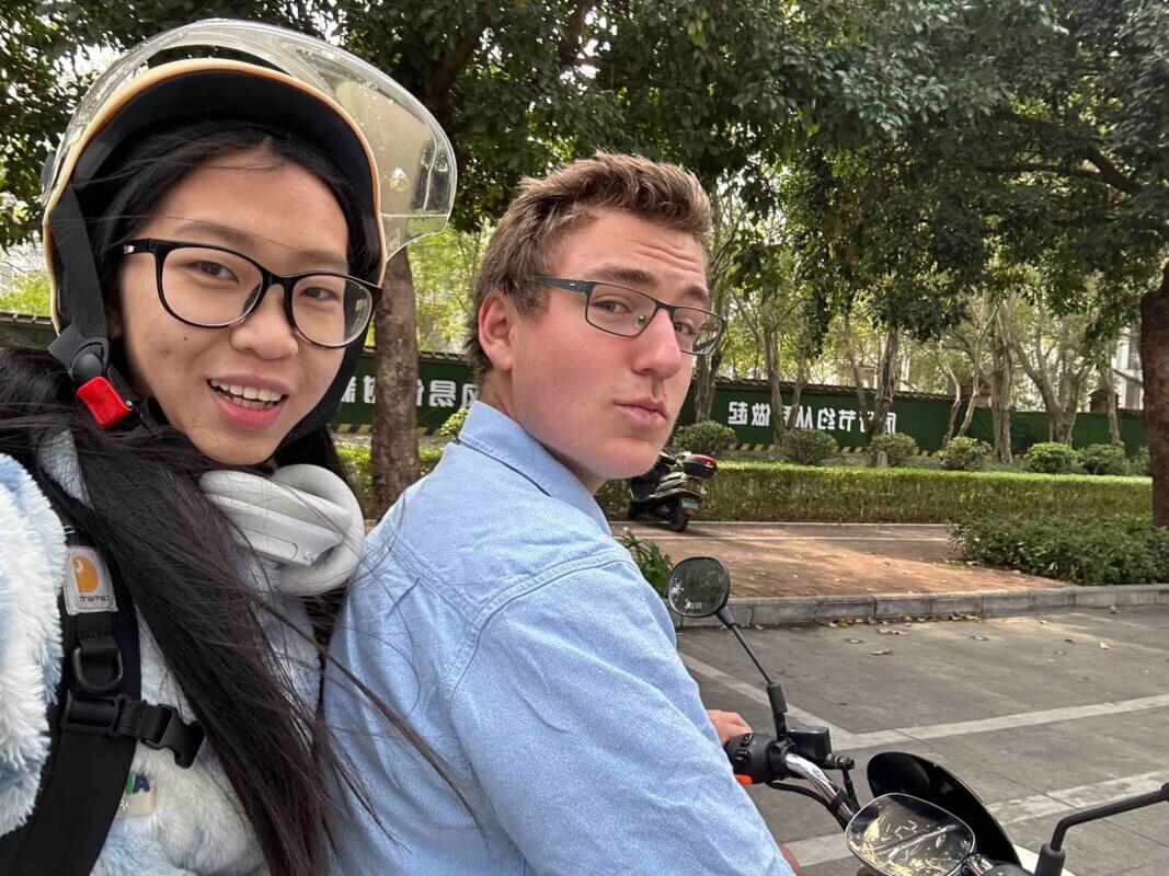 Savannah and Tim exploring Beihai